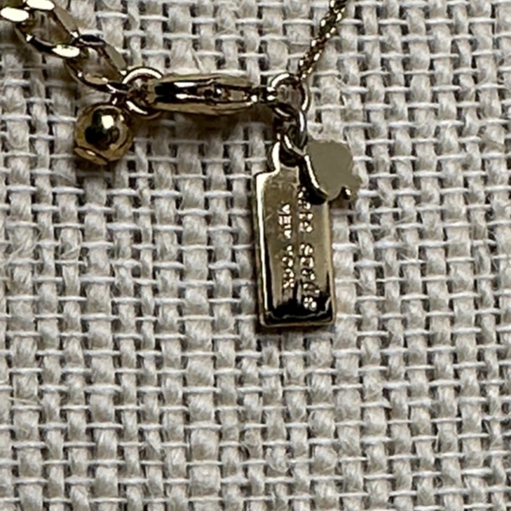 Kate Spade Gold Tone Glasses Charm Necklace – 16” with 3” Extender - Picture 2 of 5